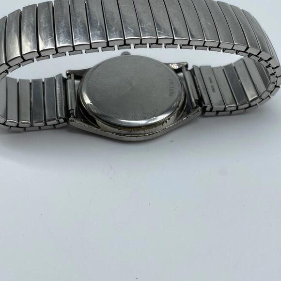 Caravelle Bulova Quartz Watch 41A23 Men Tone White Dial Watch Untested - Picture 6 of 7